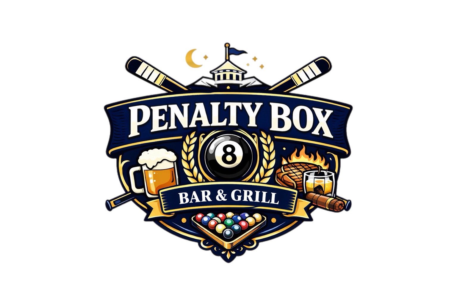 Penalty Box Bar & Grill logo